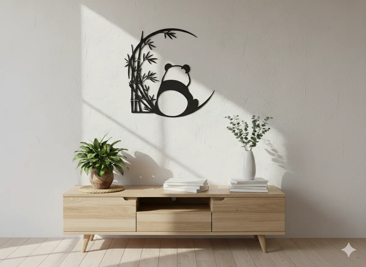 Cuadro Panda vista atras