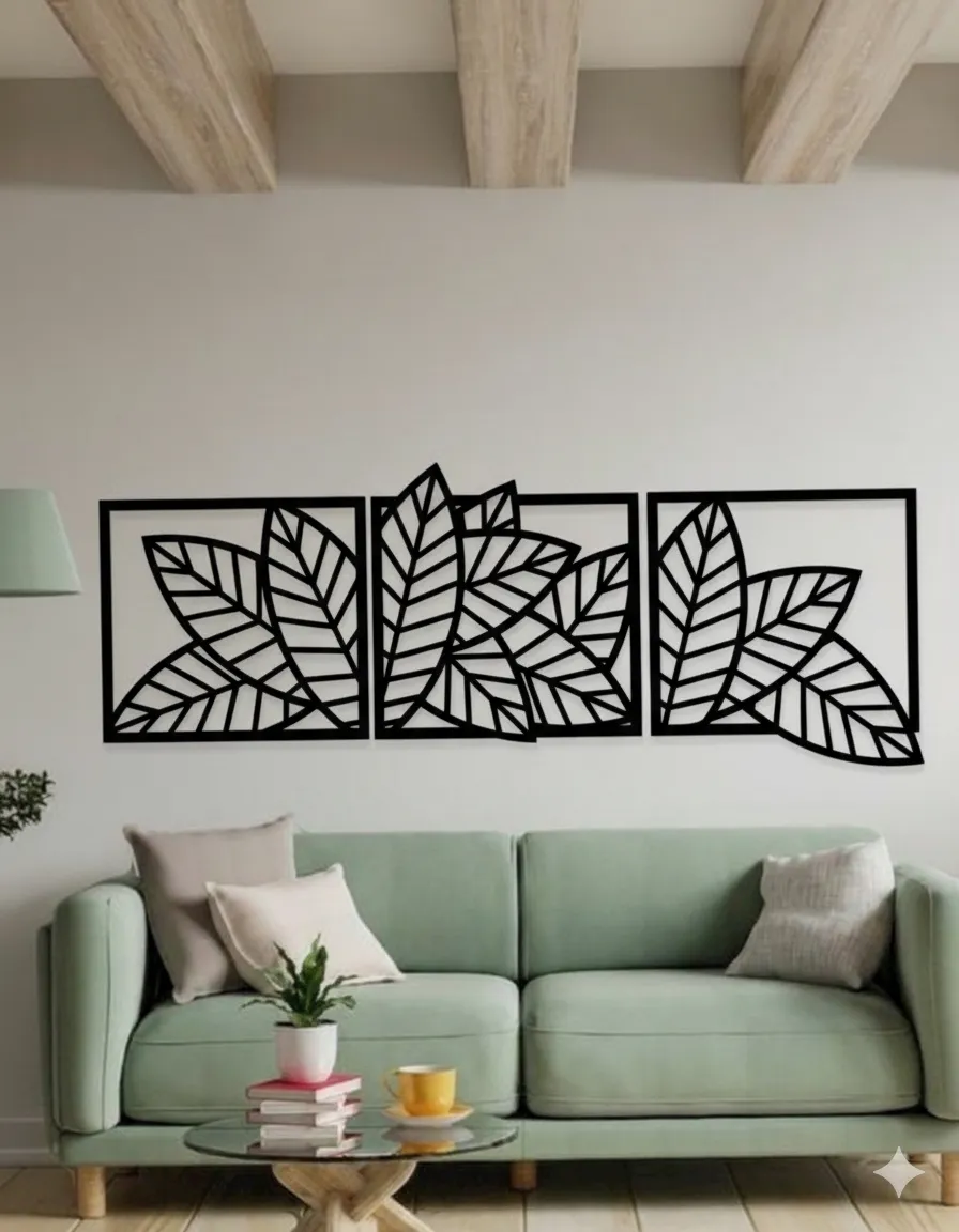 Cuadro Hojas Geometricas